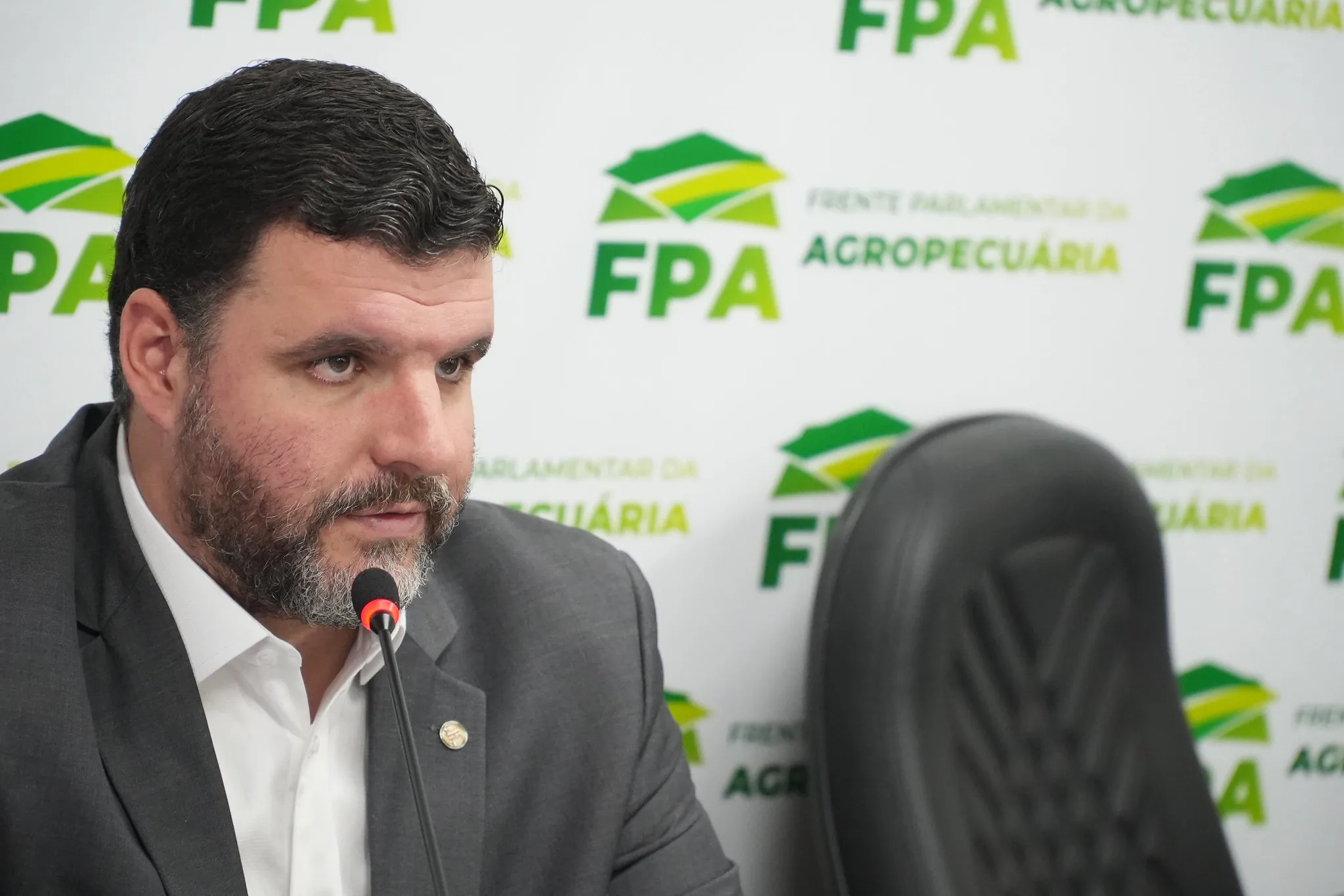 Deputado Pedro Lupion, presidente da Frente Parlamentar da Agropecuária, mantem convicção sobre derrubada de vetos do marco temporal e aposta na votação da PEC das indenizações