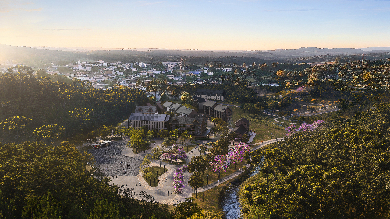 Detalhe do projeto Paraíso das Araucárias, em Campo Alegre (SC), onde devem ser investidos R$ 60 milhões.