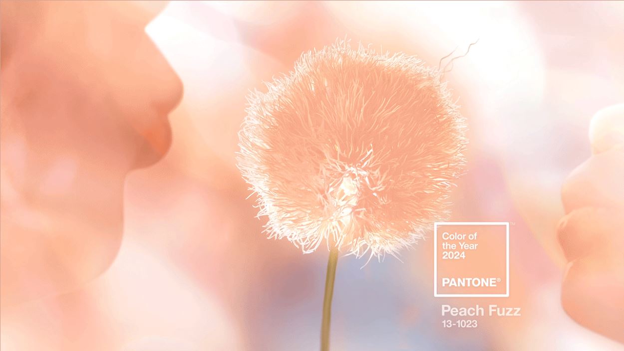 Tom de pêssego, Peach Fuzz é a Cor do Ano 2024 escolhida pela Pantone