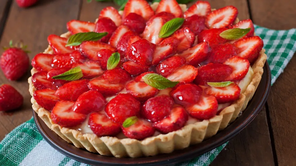 torta de morango