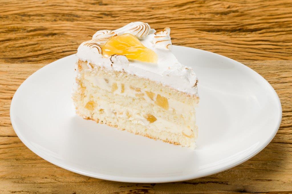 Torta de abacaxi com coco é a mais solicitada da Aquarius.