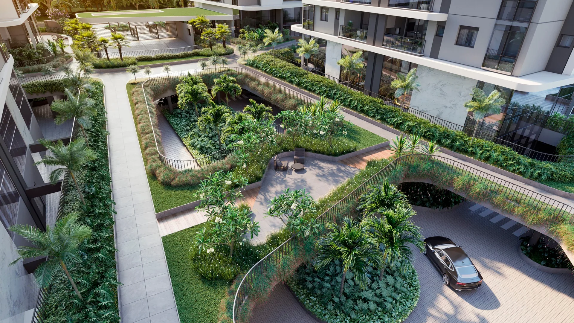 O empreendimento Solaia Garden Home Resort está localizado no coração do Ecoville Curitiba