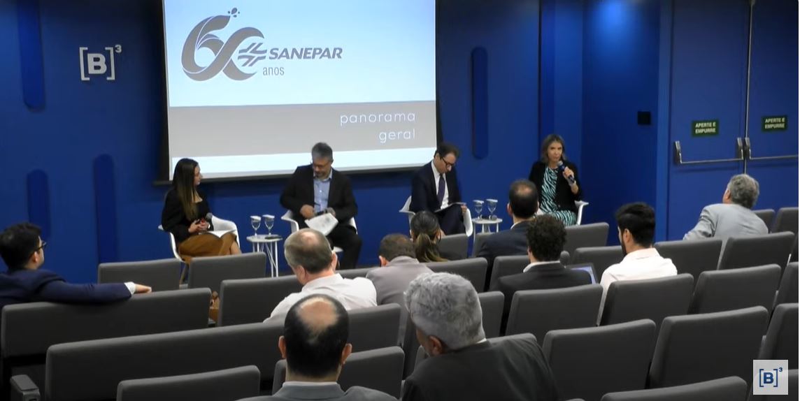 Road show da Sanepar aconteceu na sede da B3, em São Paulo.