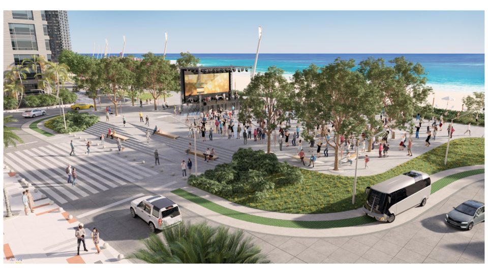 Revitalização da obra faz parte do projeto que alargou a Praia Central de Balneário Camboriú.