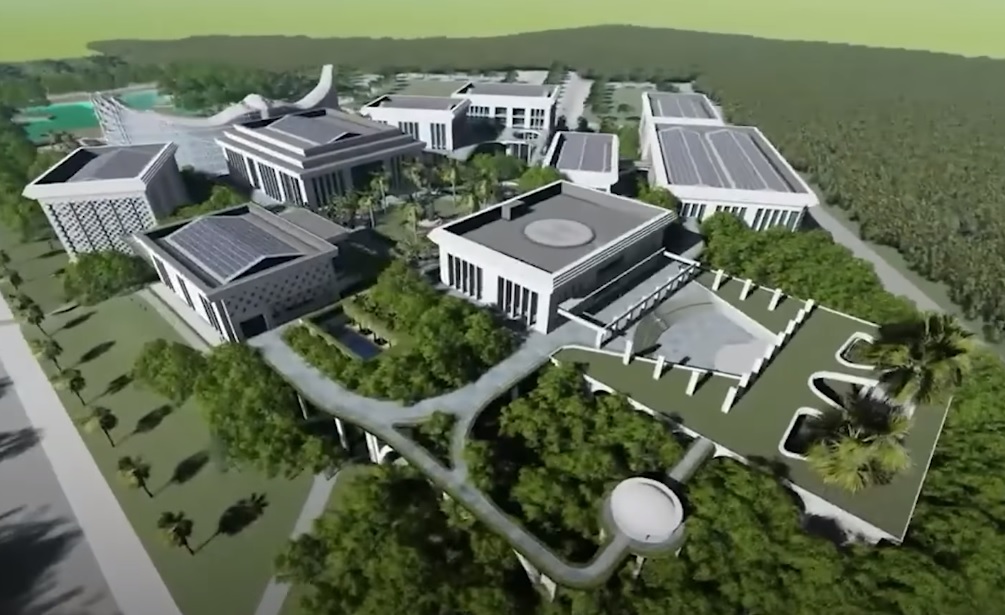 Vídeo mostra projeto de Nusantara, a nova capital que a Indonésia quer inaugurar no ano que vem. Foto: Reprodução/Ministério de Obras Públicas e Habitação da Indonésia Vídeo mostra projeto de Nusantara, a nova capital que a Indonésia quer inaugurar no ano que vem. Foto: Reprodução/Ministério de Obras Públicas e Habitação da Indonésia