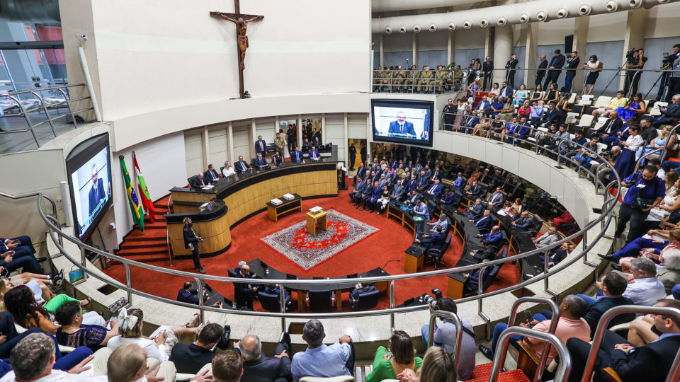 Plenário da Assembleia Legislativa de Santa Catarina.
