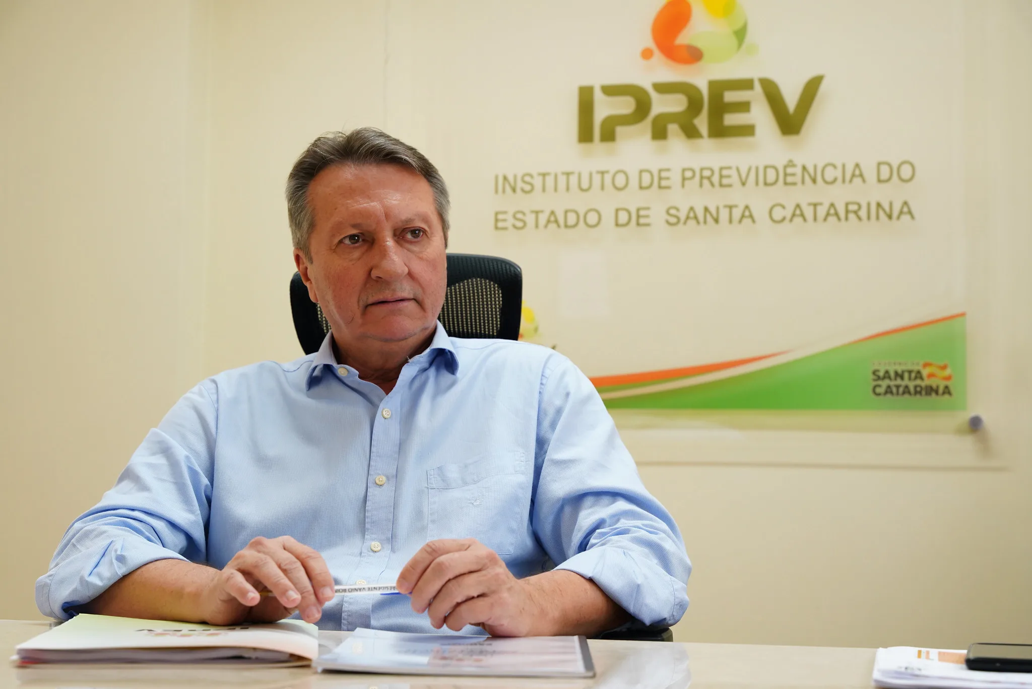 Vânio Boing está desde janeiro de 2023 no governo. Antes, era presidente do Instituto de Previdência do Estado (Iprev).