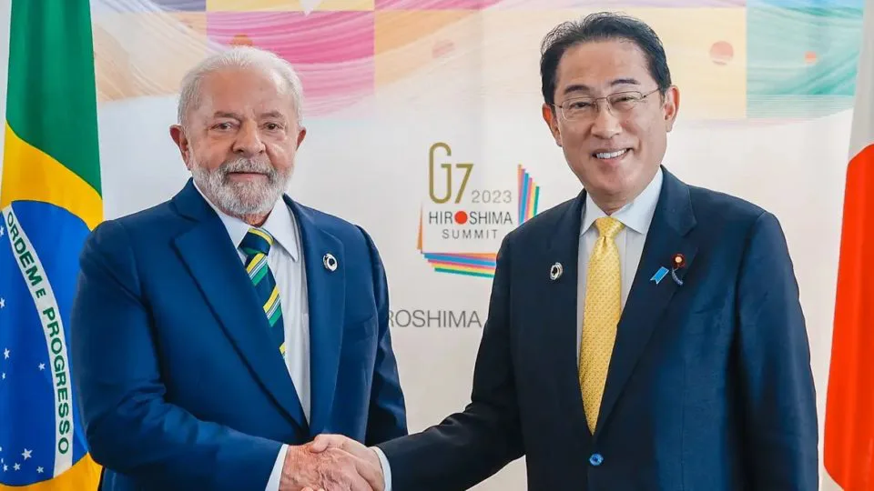 Lula e Fumio Kishida