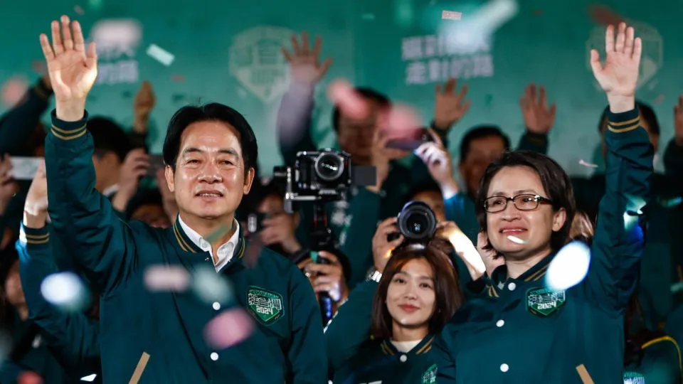 Lai Ching-te é eleito presidente de Taiwan
