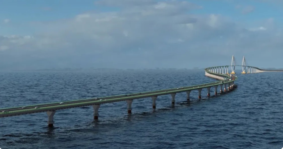 Ponte Salvador-Itaparica terá 12,4 quilômetros de extensão e se tornará a maior sobre lâmina d´água na América Latina.