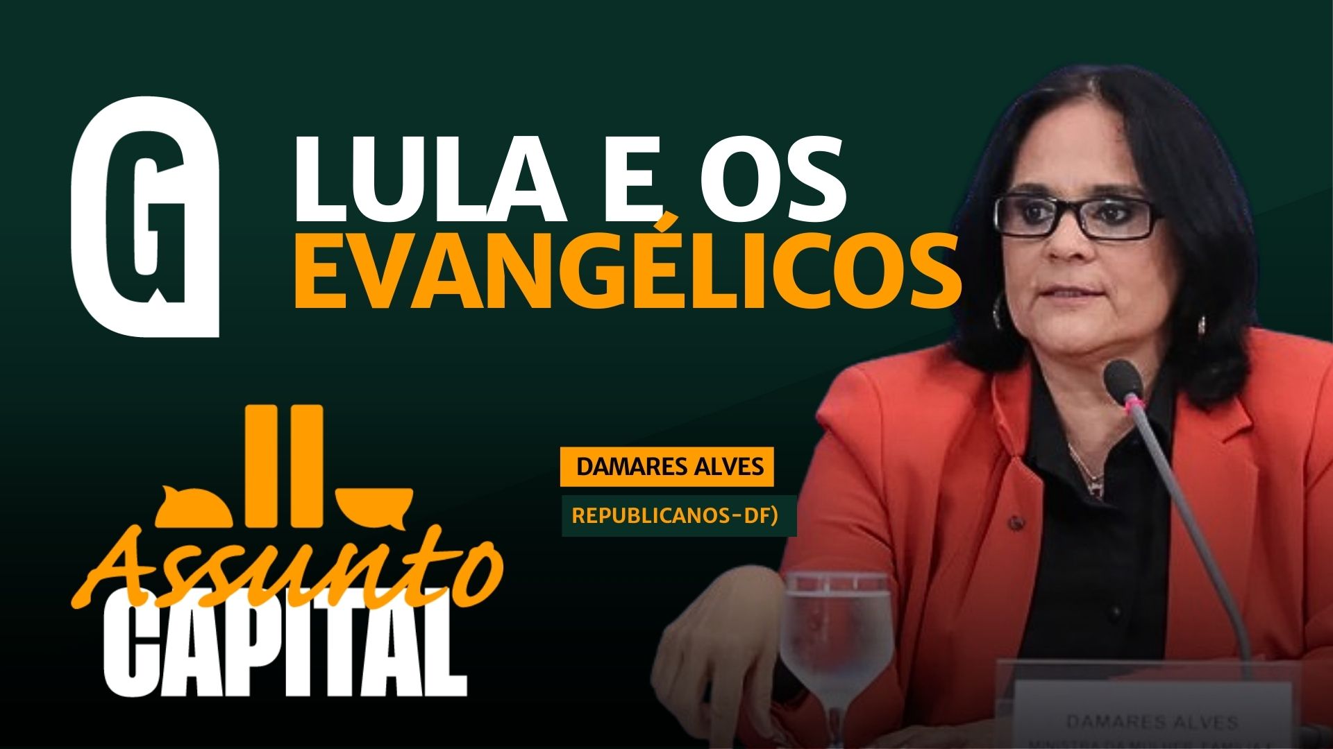 Senadora Damares Alves participa do Programa Assunto Capital