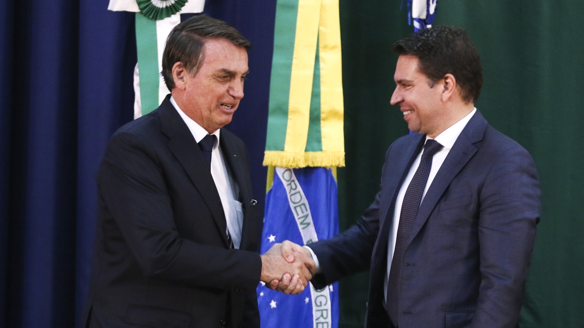 O ex-presidente Jair Bolsonaro e o deputado Alexandre Ramagem, pré-candidato à prefeitura do Rio