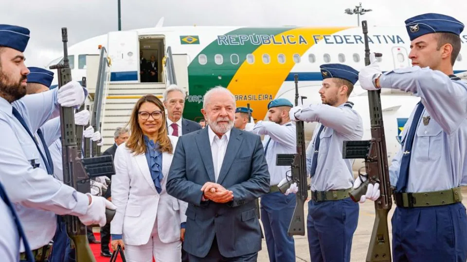 Lula e Janja - viagem - Brasil
