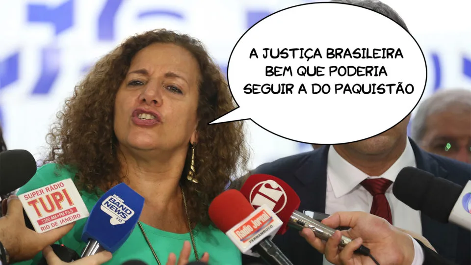 Jandira Feghali: "A Justiça brasileira bem que poderia seguir a do Paquistão".
