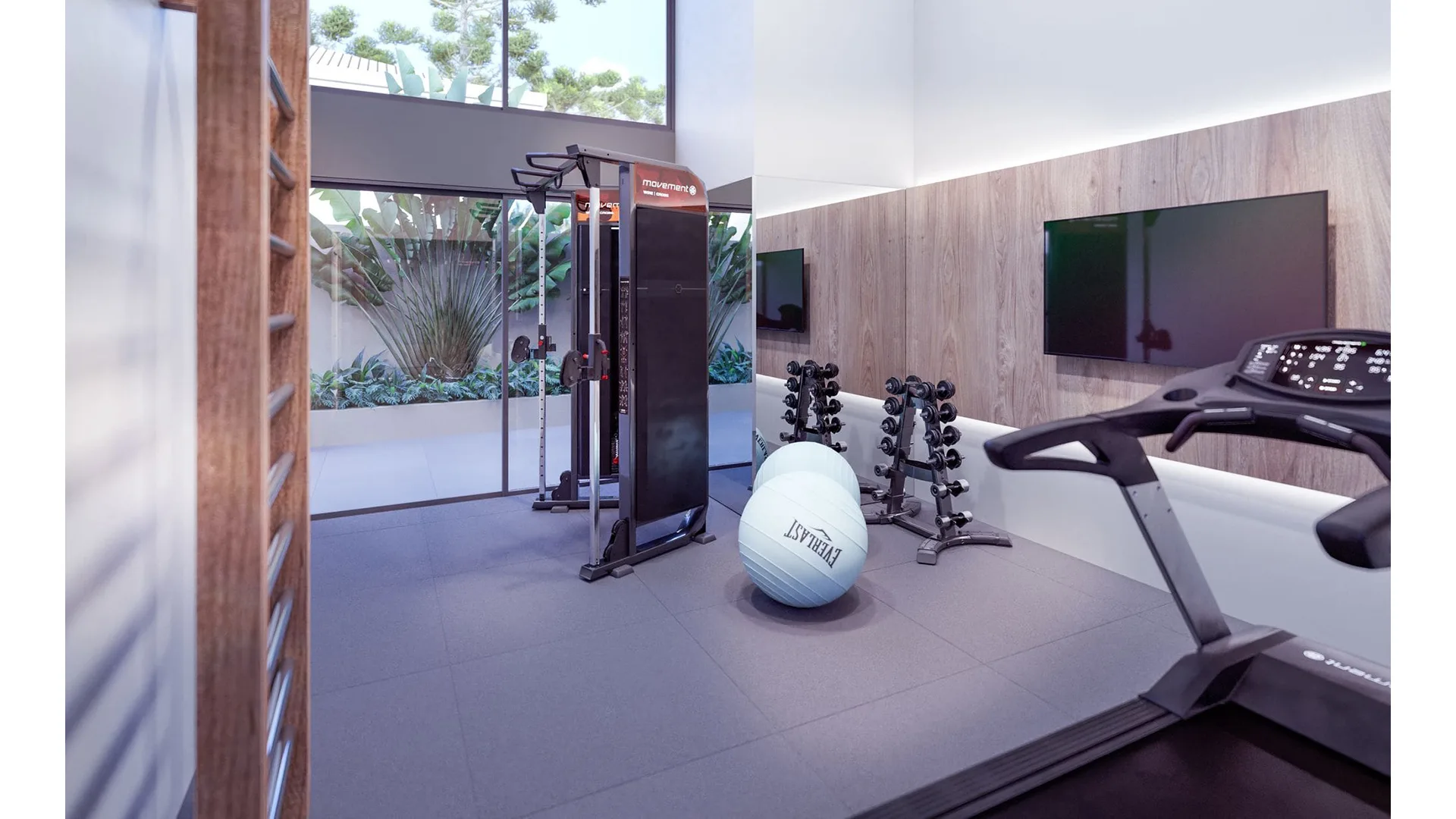 Academia moderna fitness do Wide, imóvel de alto luxo da Construtora Bouw