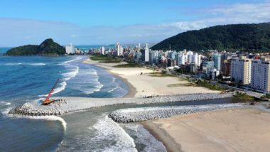 Orla de Matinhos está com 92,8% das obras concluídas.