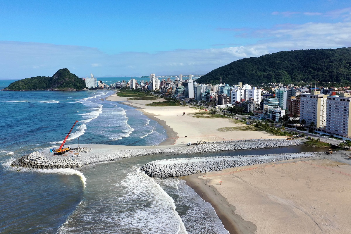 Orla de Matinhos está com 92,8% das obras concluídas.