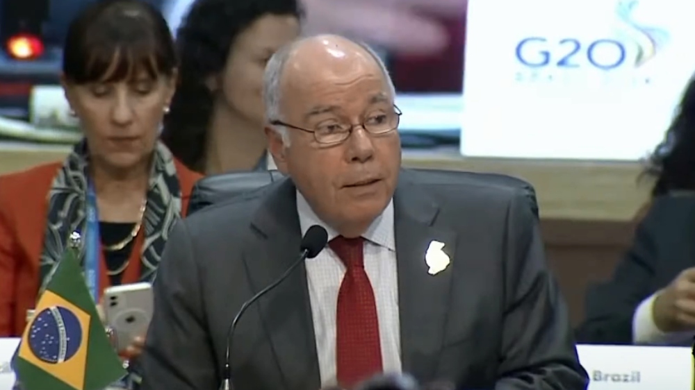 Mauro Vieira propôs aos demais ministros do G20 centrarem discussões na solução de conflitos e nova governança global.
