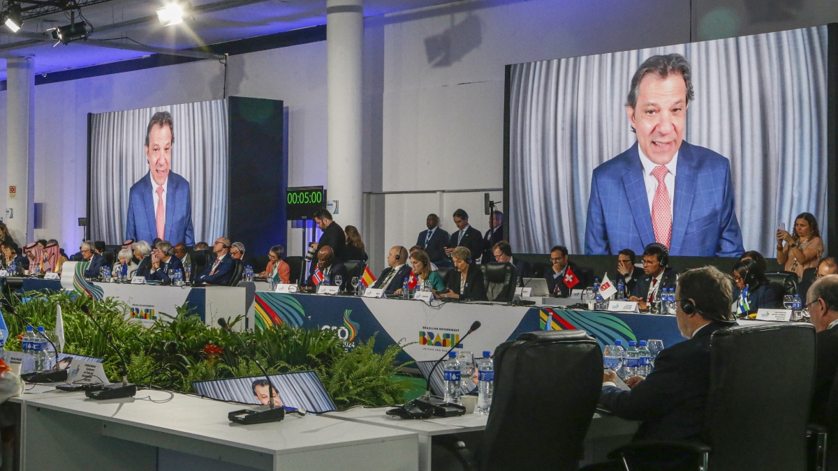 Ministro da Fazenda discursou na abertura de reunião do G20 repetindo discurso de Lula de que há uma concentração de riquezas no mundo.