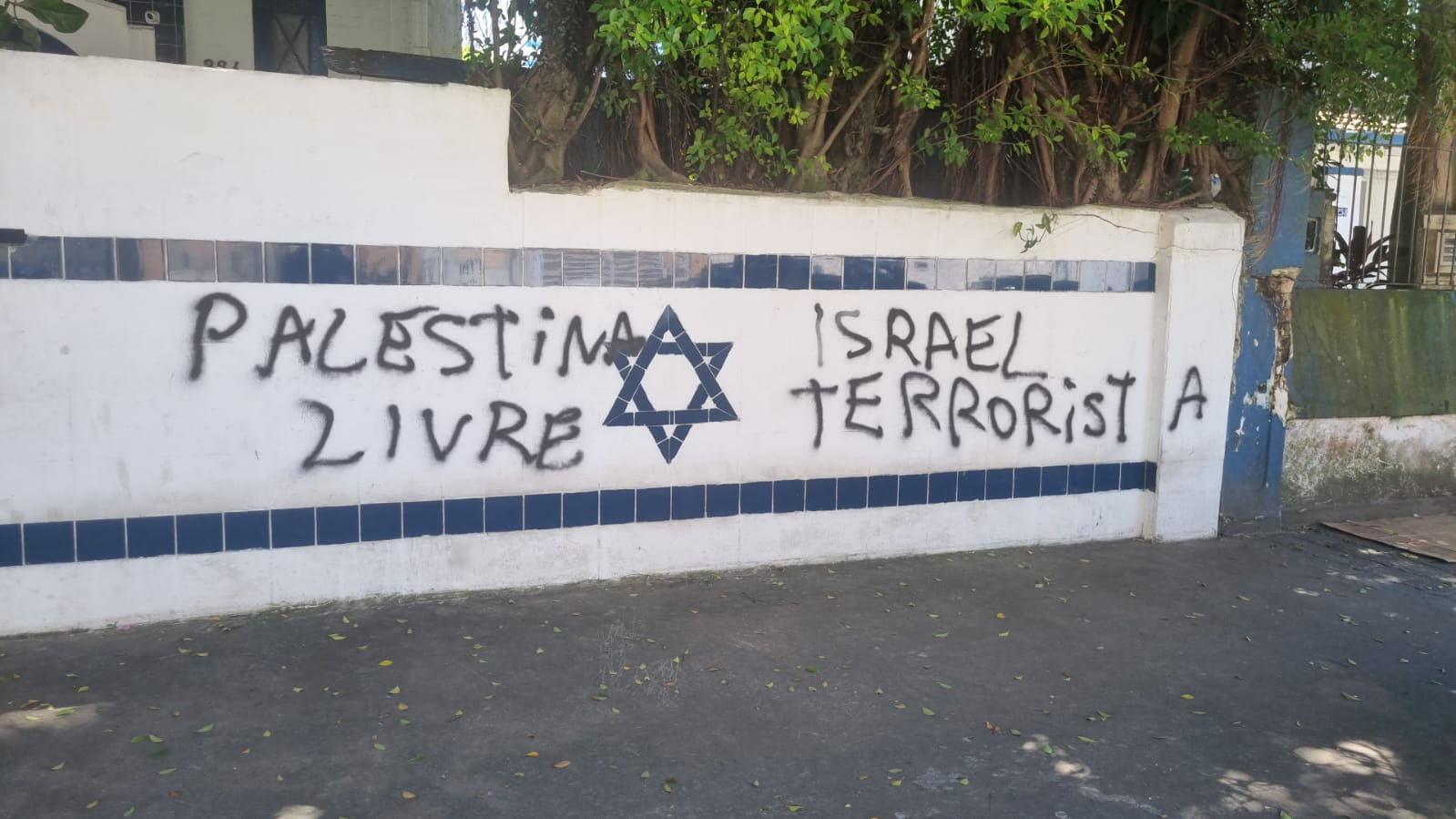 Comunidade judaica em Santos (SP) foi vítima de três ataques após o atentando terrorista do Hamas, em Israel.