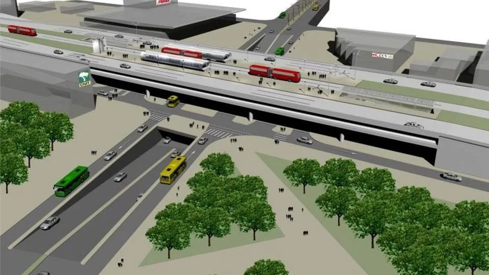 Projeto original chegou a ser chamado de "viaduto triplo" por conta da trincheira que passaria por baixo da estrutura.