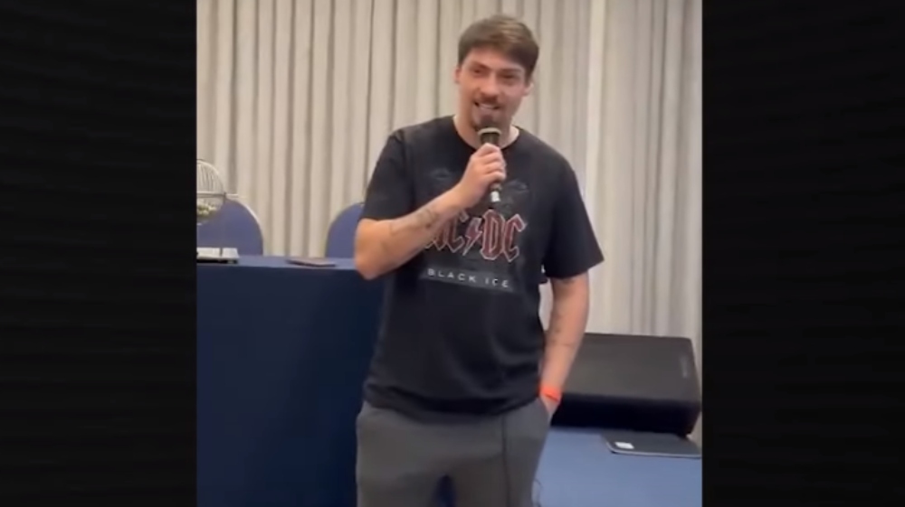 Filho do ex-presidente citou a pré-candidatura durante visita a um bingo da cidade com o empresário Emílio Dalçoquio.