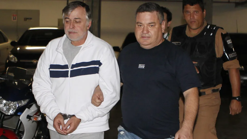 Diretor da Petrobras, Paulo Roberto Costa, preso durante a operaçãoo Lava Jato.