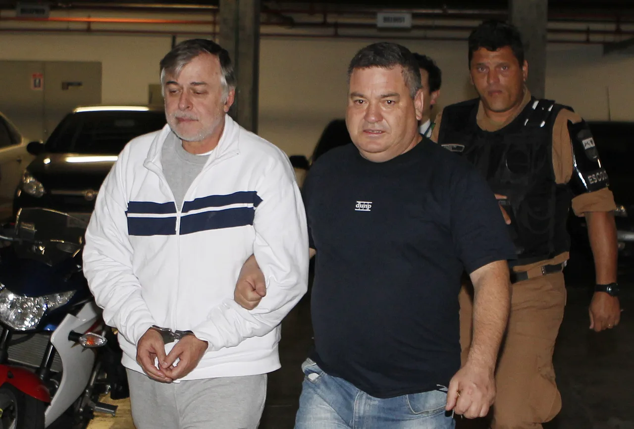 Diretor da Petrobras, Paulo Roberto Costa, preso durante a operaçãoo Lava Jato.