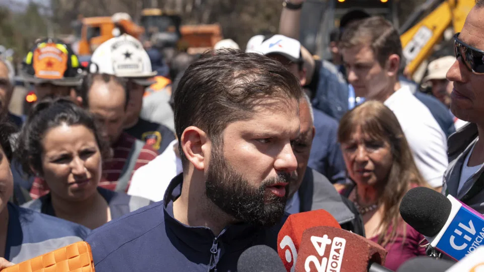 O presidente do Chile, Gabriel Boric