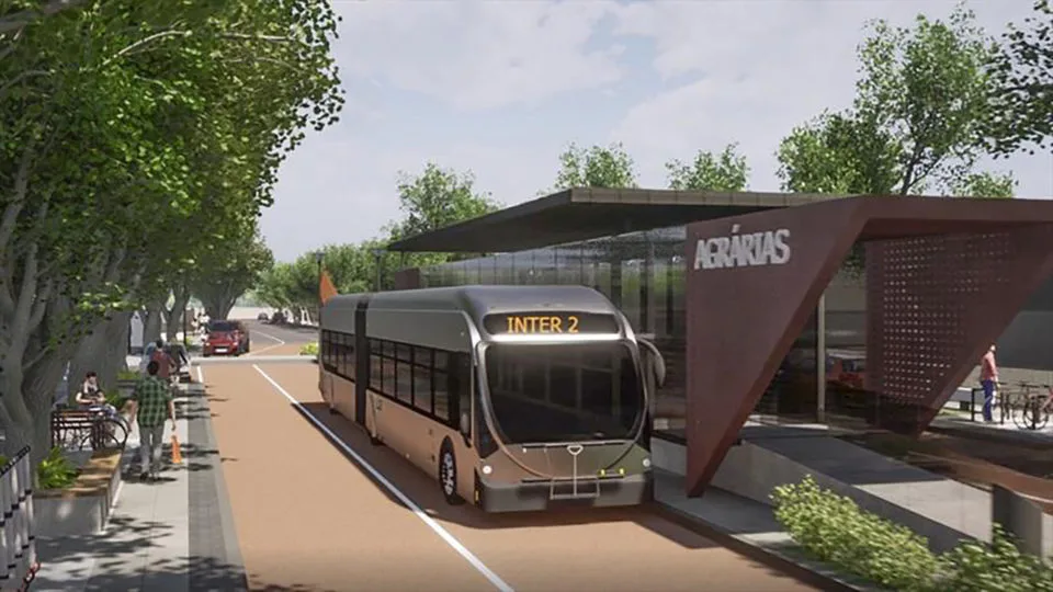 imagem do novo ônibus Inter 2