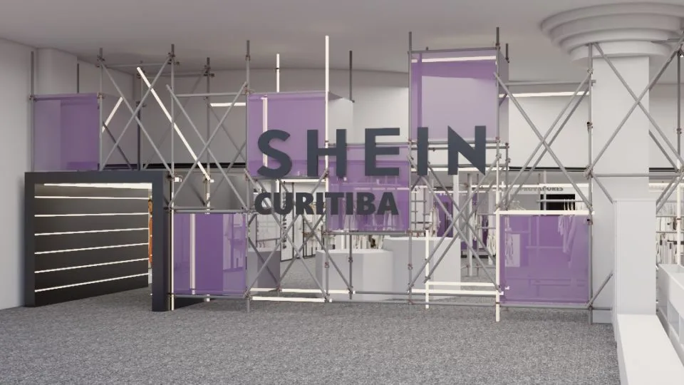 A loja temporária da Shein ficará entre os dias 12 e 15 de abril no Shopping Estação.