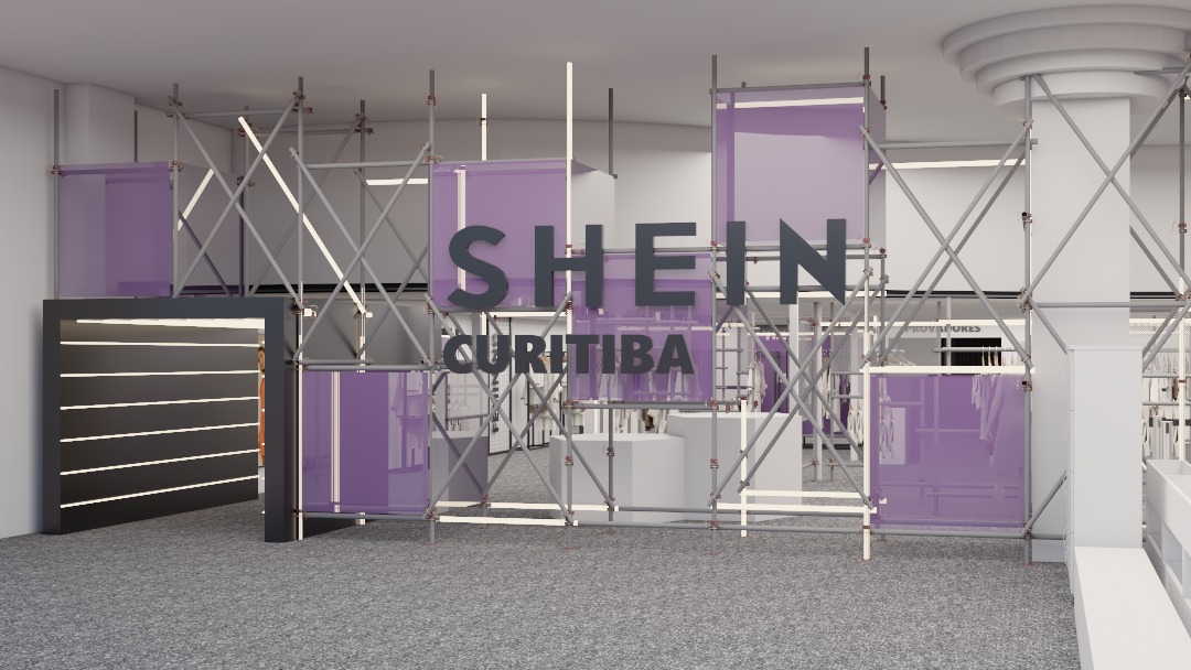 A loja temporária da Shein ficará entre os dias 12 e 15 de abril no Shopping Estação.