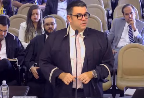 Gustavo Guedes, advogado de Sergio Moro, durante julgamento no TRE-PR.