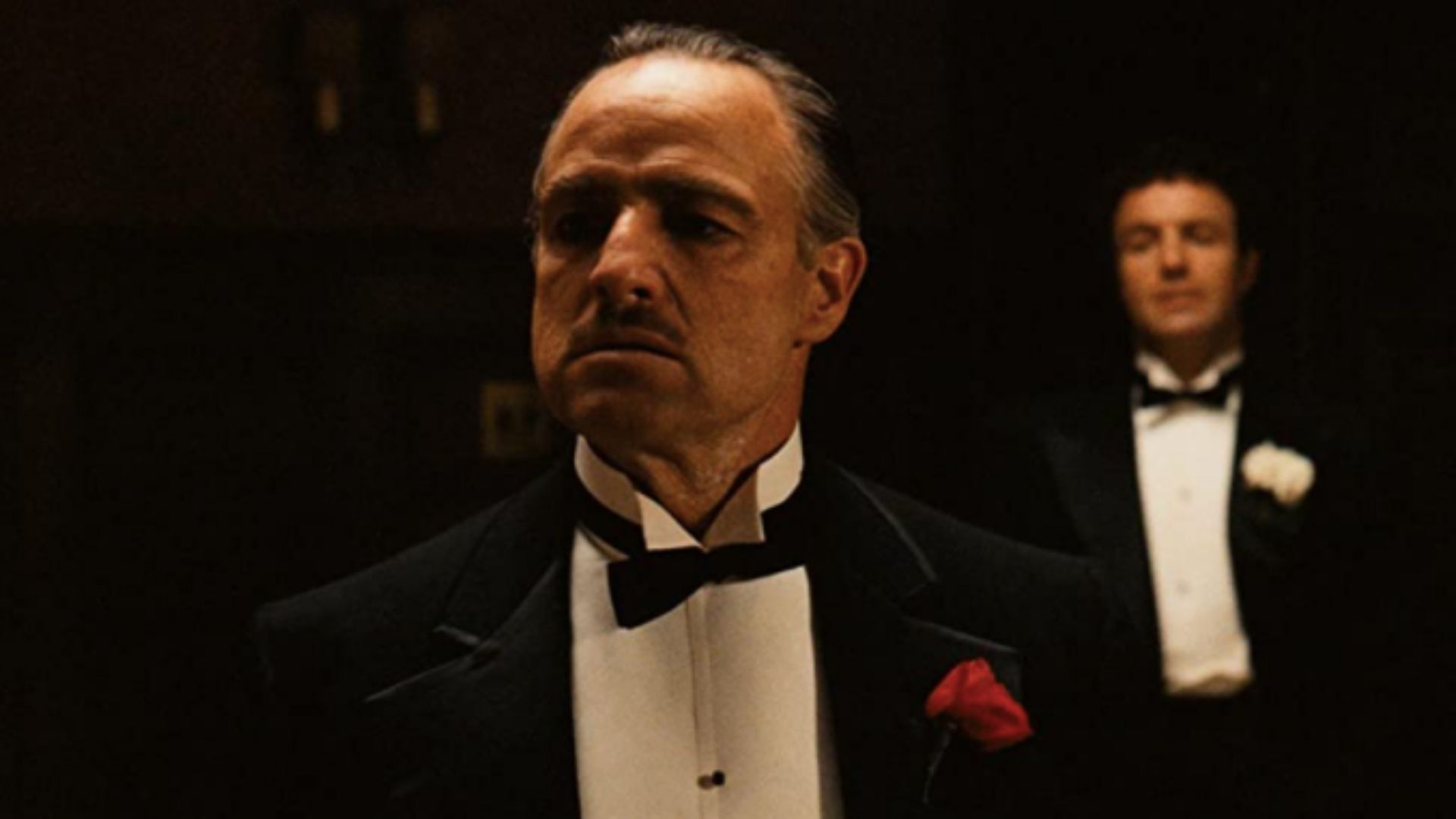 O ator Marlon Brando caracterizado como Don Vito Corleone, de “O Poderoso Chefão”