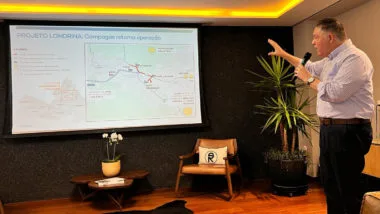 O diretor-executivo da Compagas, Rafael Lamastra Jr., apresentou os planos de interiorização da companhia durante a ExpoLondrina.