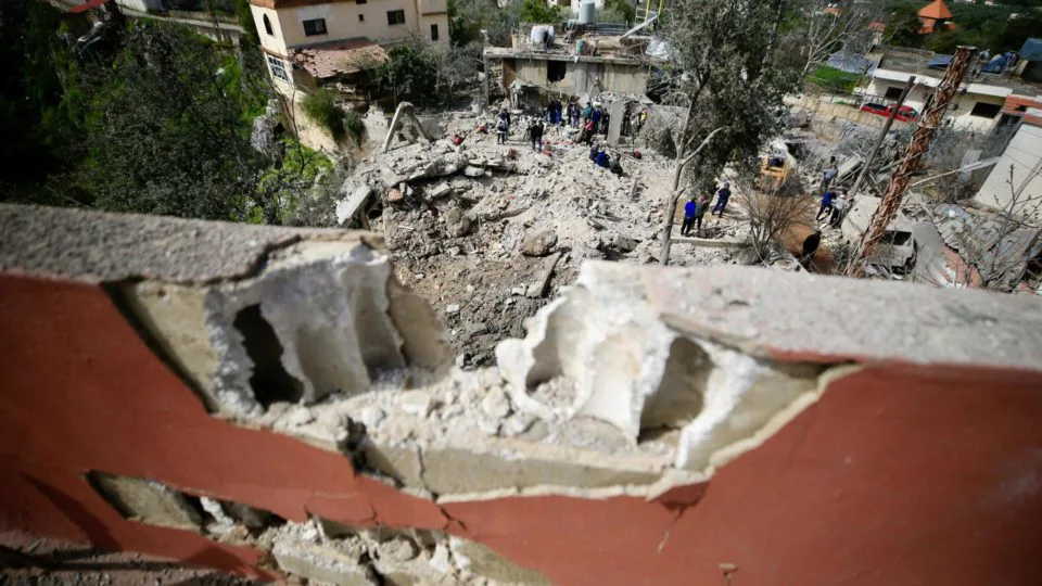 Imagem da cidade Habbariyah, no Sul do Líbano