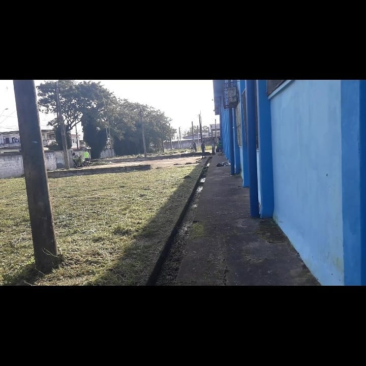 A Escola Estadual Professor Júlio Pardo Couto, na Praia Grande, no litoral paulista.