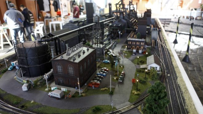 Maquete da Siderúrgica Valene. | André Rodrigues/Gazeta do Povo