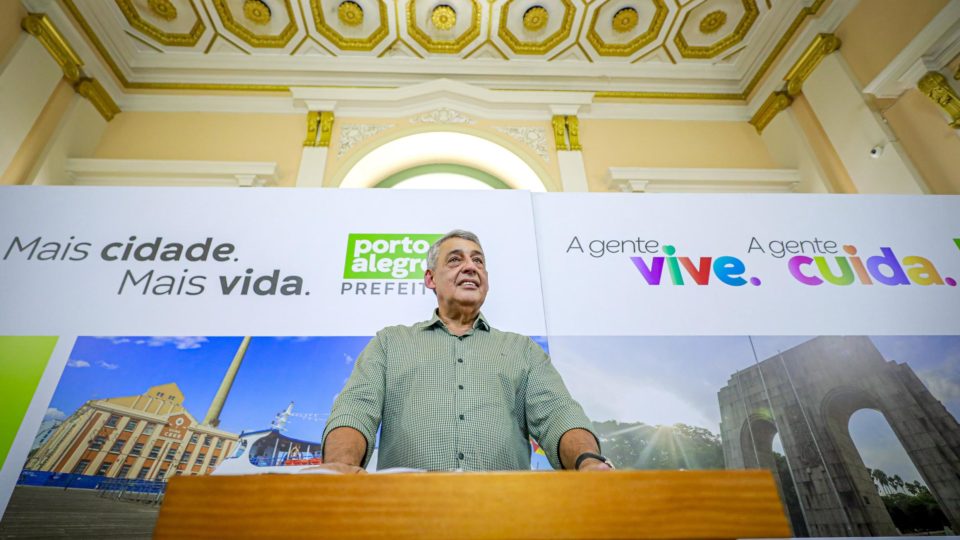 O prefeito de Porto Alegre (RS), Sebastião Melo, busca reeleição em 2024.