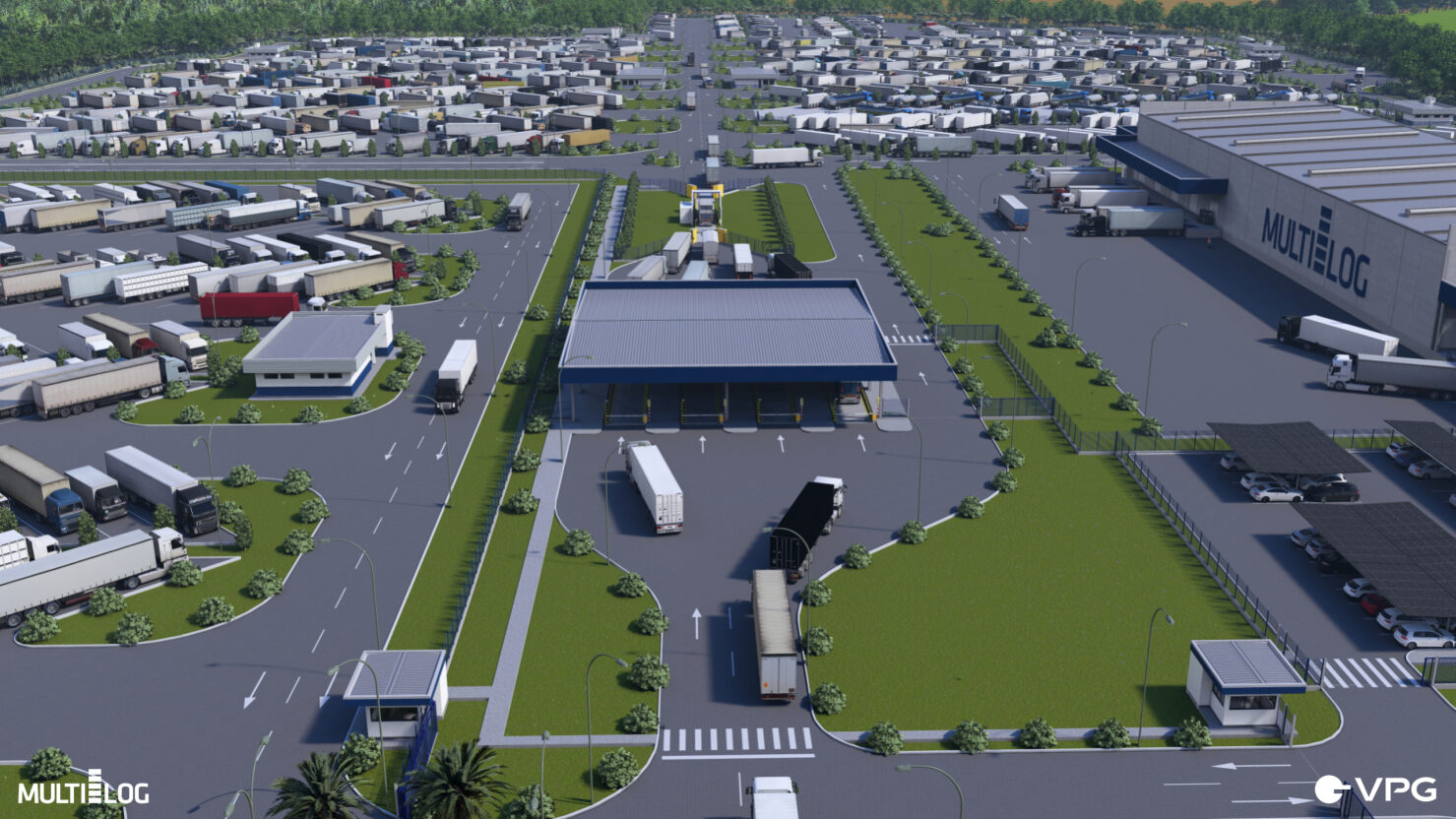 Nova estrutura do porto seco em Foz do Iguaçu (PR) poderá receber até mil caminhões por dia no fim de 2025.