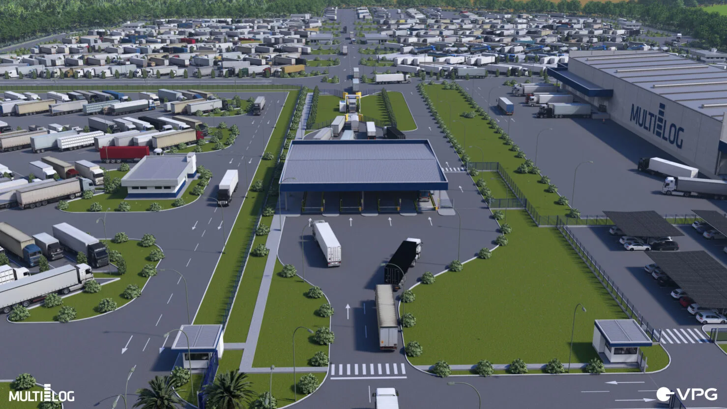 Nova estrutura do porto seco em Foz do Iguaçu (PR) poderá receber até mil caminhões por dia no fim de 2025.