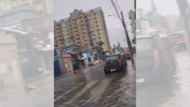 Cidade de Rio Grande tem alagamentos.