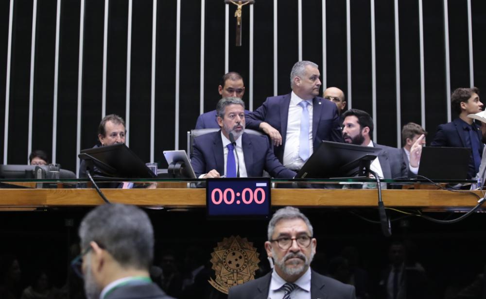 O presidente da Câmara, deputado Arthur Lira (PP-AL), durante sessão