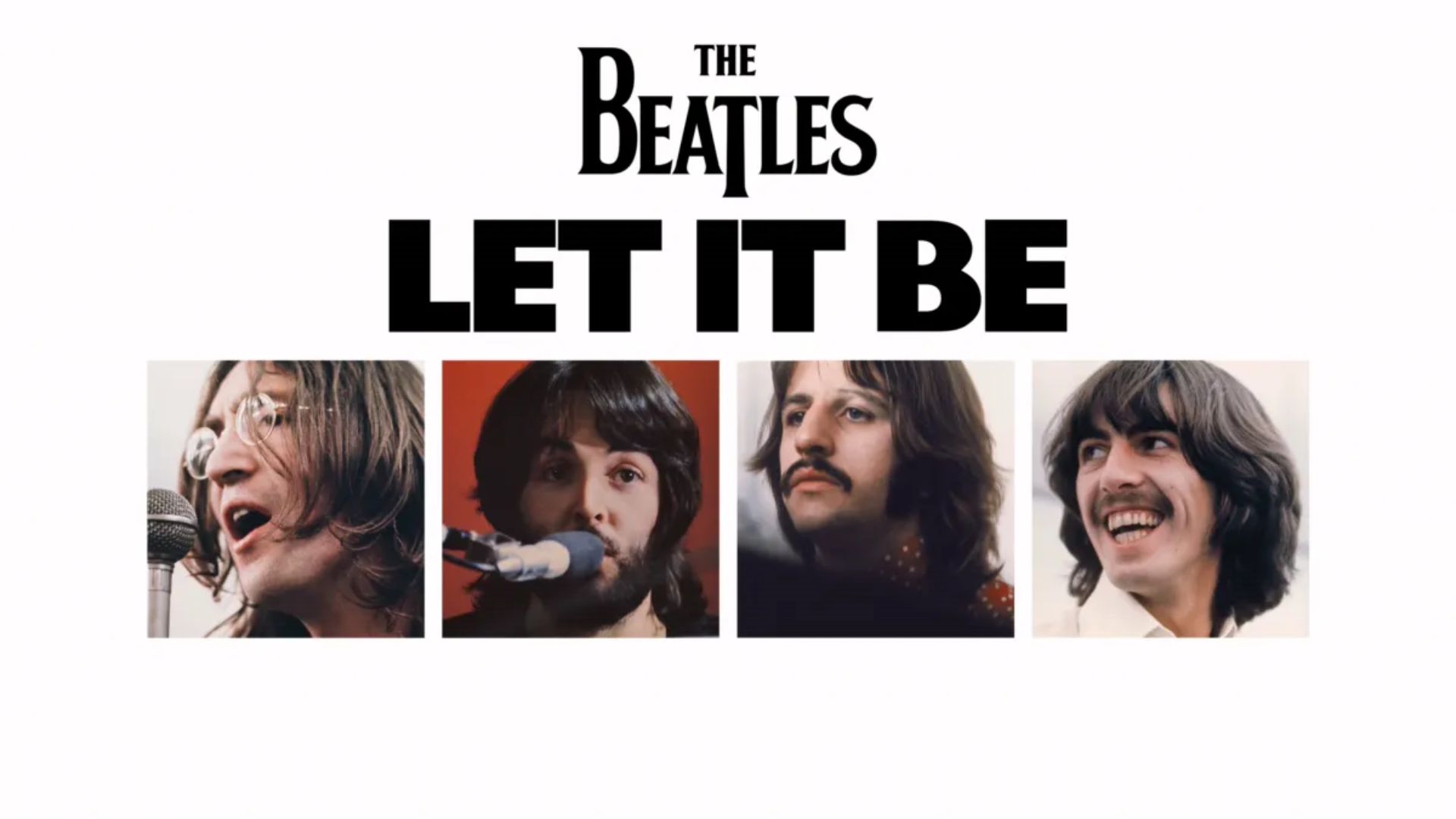 Pôster oficial do documentário &#8220;Let It Be&#8221;, que acompanha o fim dos Beatles