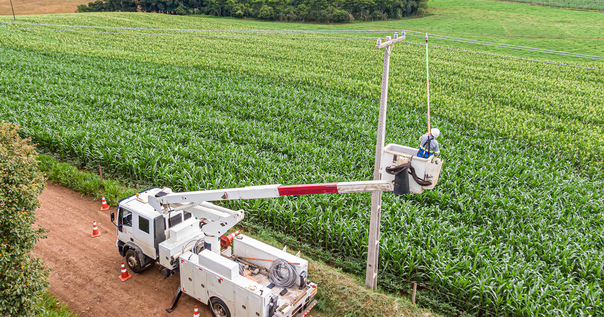 Em todo o Paraná, a Copel já construiu mais de 16 mil quilômetros de redes trifásicas até o momento e a previsão é atingir a marca de 20 mil km no fim de 2024