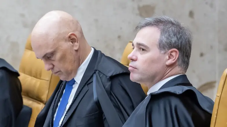 André Mendonça e Alexandre de Moraes no STF