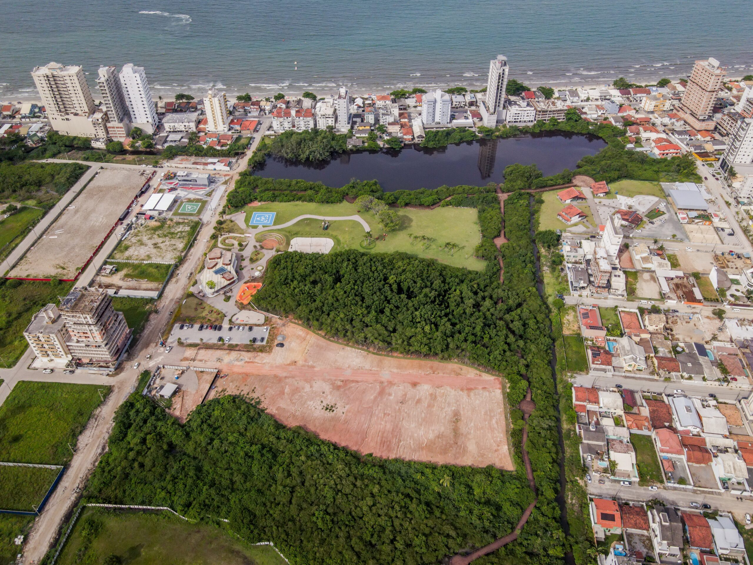 Região da Lagoa do Perequê é símbolo do crescimento urbano em Porto Belo