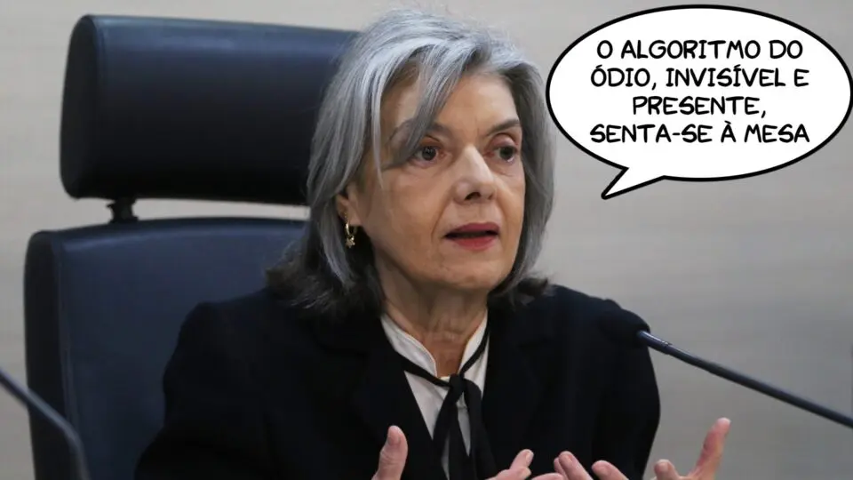 Carmén Lúcia: "O algoritmo do ódio, invisível e presente, senta-se à mesa"
