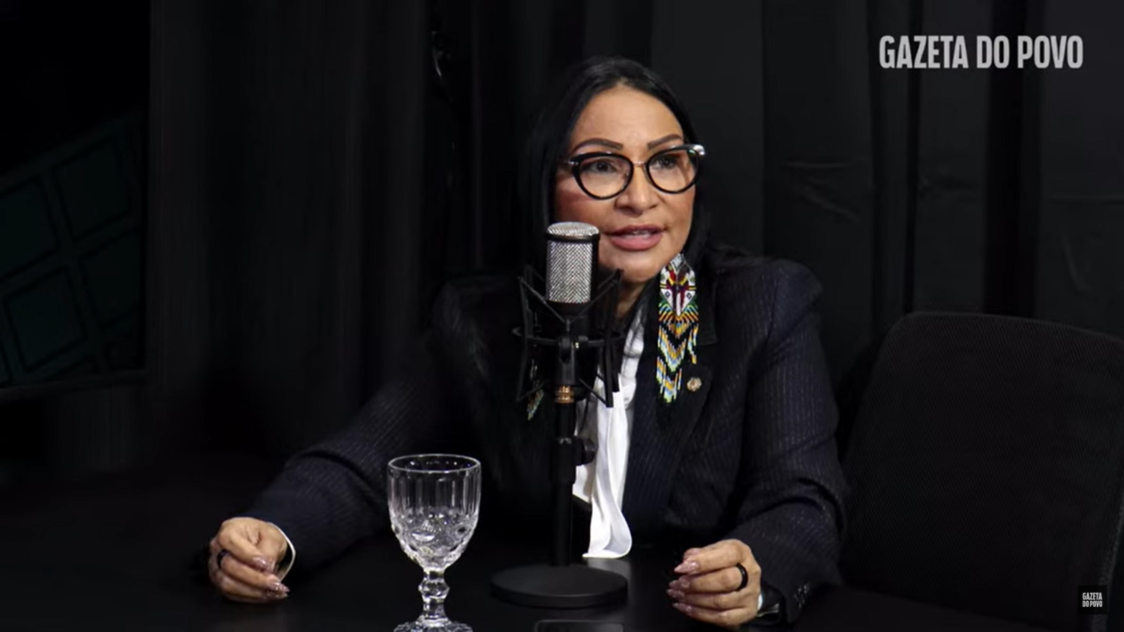 Deputada Sílvia Waiãpi (PL-AP) durante o programa Assunto Capital