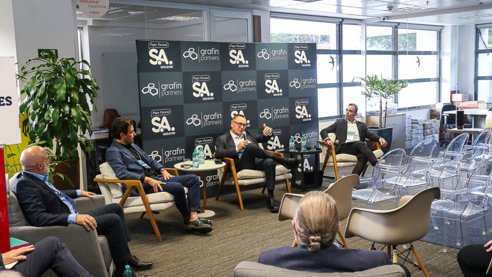 Leandro Muniz, da Grafin Partners, conduziu a conversa com os especialistas.